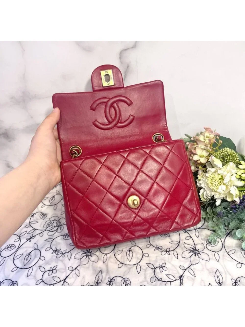 Chanel Quilted Double Flap Chain